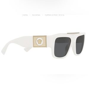 Versace White Frame Sunglasses